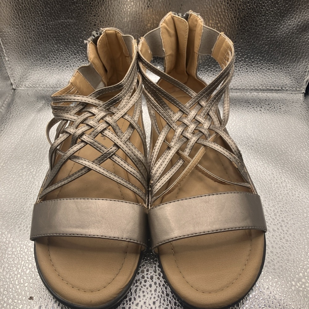 Comfort view Copper gladiator Women's Sandals size 8 W